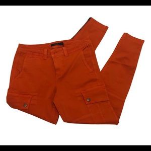 Orange Ralph Lauren cargo pants